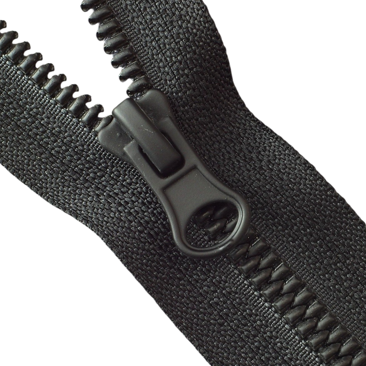 matowe ząbki i suwak